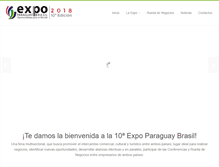 Tablet Screenshot of expoparaguaybrasil.com